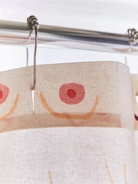 URBAN OUTFITTERS Allover Boobs Shower Curtain